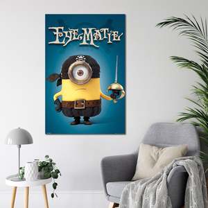 Póster de Minions con Diseño de Arte Moderno, Lienzo con Marco Negro - Product Image 2