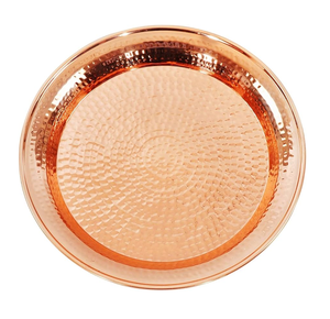 Plateau de service en cuivre dernier plateau à poignée Design rustique prix abordable plateau de service en cuivre - Product Image 6