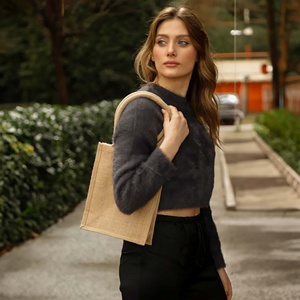 Bolsa de Yute de Color Sólido para Libros - Product Image 3