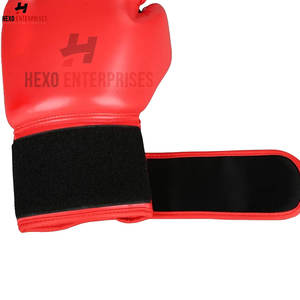 Guantes de boxeo de entrenamiento de cuero de gama alta con logotipo personalizado cómodos de cuero PU punzonado profesional-Quty Kickboxing impermeable - Product Image 5