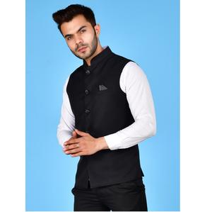 Premium Quality Classic <b>Black</b> <b>Waistcoat</b> <b>for</b> Office Uniforms Parties Corporate Events and Daily Business Use Available <b>for</b> Sale - Product Image 1