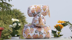Juego de Neceseres de Maquillaje Vintage de Algodón con Estampado Indio, Bolsas de Viaje Acolchadas con Diseño Floral, Cierre de Cremallera, Ecológicas y Resistentes al Agua - Product Image 2