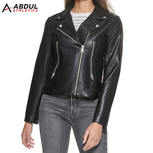 Chaqueta de Cuero para Mujer al por Mayor, Chaqueta de Cuero PU de Moda para Mujer, Chaqueta de Cuero de Alta Calidad - Product Image 1