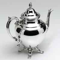 Théière en laiton antique George, ensembles de café et de thé, Chaman Inde