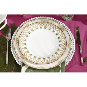 Lot de 4 assiettes d'appoint en bambou pour salle à manger et décoration intérieure Nouveauté et décoration intérieure créative - Product Image 2