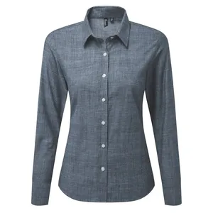 Camiseta Polo de Algodón Chambray para Merchandising Corporativo y Fines Promocionales - Product Image 4