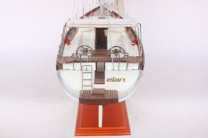 ELAN Bateau à voile en bois fait à la main pour la décoration intérieure Feng Shui du Vietnam Usine directe de haute qualité - Product Image 5