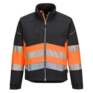 Chaqueta de seguridad de alta visibilidad para hombre, poliéster con cinta reflectante, ropa de trabajo, abrigo de cordura de alta visibilidad para carretera y obra. - Product Image 6