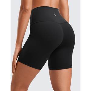 Shorts Deportivos de Cintura Media para Mujer, Elásticos, 100% Algodón, Tipo Bermuda, Levanta Glúteos, para Yoga, Gimnasio, Running, Fitness, Transpirables, de Secado Rápido - Product Image 4