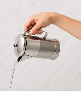 Polished Finish Stainless Steel <b>Pitcher</b> Modern Design Dishwasher Safe for Milk Water Juice Presentation Home Commercial Settings - Product Image 6