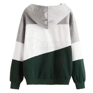 Jersey de algodón de alta calidad, sudaderas con capucha transpirables de tamaño personalizado para mujer, ropa informal con capucha para mujer - Product Image 2