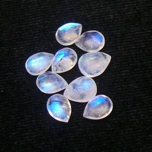 IGI certifié 8x10mm poire naturel arc-en-ciel pierre de lune à facettes coupe pierre précieuse en vrac pierre précieuse semi-précieuse naturelle pour la fabrication de bijoux - Product Image 5