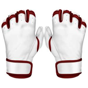 Venta al por mayor de guantes de bateo de béisbol de puño corto personalizado Premium logotipo profesional hecho de cuero de alta calidad para la posición de receptor - Product Image 2