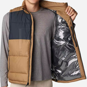 Chaleco acolchado de cuello alto sin mangas para hombre para color personalizado Chaleco acolchado de ajuste regular Hecho en Pakistán - Product Image 2