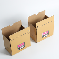 Emballage en papier kraft personnalisé Boîte ronde à fermeture éclair double marron avec doublure en éponge Logo d'estampage à chaud Outils de papier de stratification mat