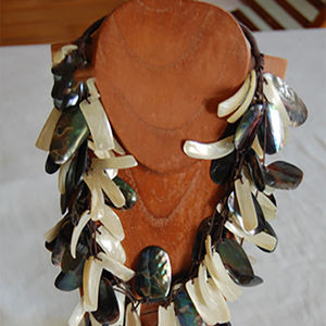 Joyería de Conchas Marinas, Collar de Conchas Religioso Vintage Bohemio, Motivo de Cuentas, Arte de Corte, Perlas de Conchas Mixtas - Product Image 2