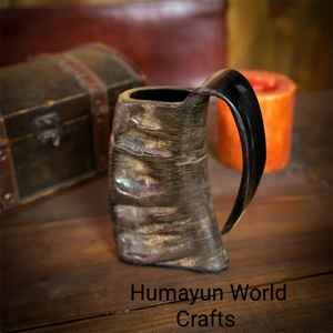 Tasse en corne naturelle avec corne de buffle faite à la main Viking tasses à boire bière meilleure pièce longue conception pièce Offre Spéciale - Product Image 5
