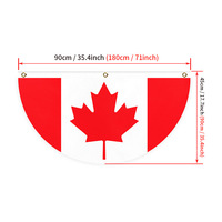 Nouveau Drapeau de Veranda Pliable Plissé avec Impression du Drapeau Allemand pour le Marketing