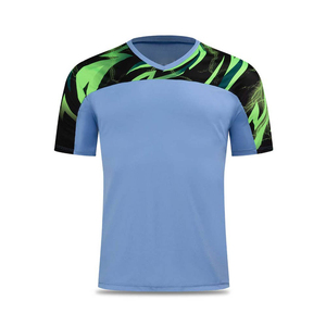 Camiseta de Fútbol de Manga Corta con Cuello en V para Hombre, Sublimada, de Alta Calidad, que Absorbe la Humedad, 100% Poliéster, Ajuste Atlético, para Todas las Temporadas - Product Image 2