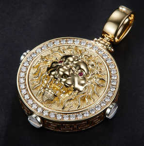 Dernier pendentif Hip Hop pour hommes et femmes fabriqué en argent sterling 925 avec des diamants de haute qualité VVS Clarity Leb Grown - Product Image 4