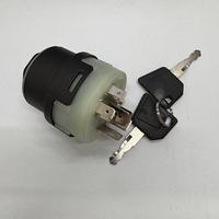 Interrupteur d'allumage 701/80184 701-80184 70180184 pour pelle hydraulique JCB140 JS130 JCB220 et chargeuse-pelleteuse avec 2 clés