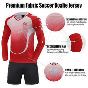 Uniforme de Portero de Fútbol para Adultos, 100% Poliéster, Transpirable, de Secado Rápido, Ligero, Personalizable, de Alta Calidad - Product Image 3