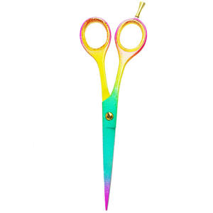 Ciseaux de coiffeur multicolores 6 pouces en acier à haute teneur en carbone Ciseaux de coiffeur à lames tranchantes - Product Image 5