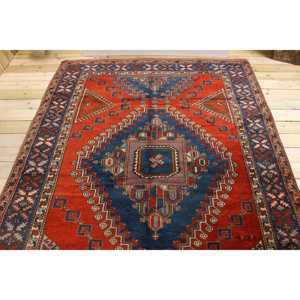 Grand tapis turc de 6,6 x 9,7 pieds, tapis vintage à imprimé animal rouge - Product Image 3