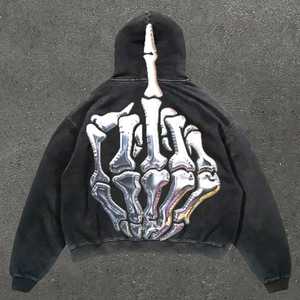 OEM personalizado 100% de alta calidad hombres peso pesado algodón polar Sudadera con capucha 80% Algodón 20% poliéster 300 a 360 GSM - Product Image 3