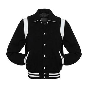 OEM al por mayor de encargo de los hombres de la calle de estilo Letterman Universidad de béisbol Varsity chaquetas de pie de la cadena de chenilla parche bordado - Product Image 6