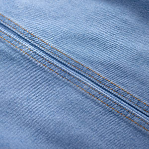 TST 2068 Men's Vintage Streetwear Khakis Jeans Cotton Distressed Embroidered Washed Button Details Winter Casual - Product Image 4