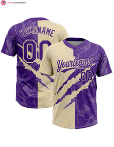Camiseta de béisbol con logotipo personalizado de alta calidad, estilos ligeros de dos botones con mangas cortas para niños, camisetas de softbol incluidas - Product Image 1