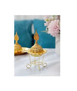 <b>Vintage</b> style brass incense burner for aromatic cones <b>sticks</b> meditation spiritual relaxation temple pooja mandir decor - Product Image 5