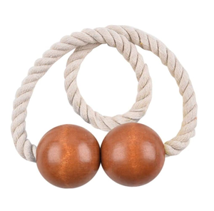 Corde Rideau Embrasse Or Attache Arrière Magnétique Rideau Embrasse Aneth Rideau Boucle Bois Perle Couleur Blanche - Product Image 5