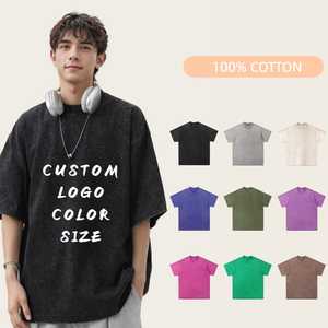 Camisas de Hombre Hechas a Medida, Corte Ajustado, Cuello Redondo, Bordado 3D, Tejido de Punto Antipilling (Algodón y Elastano), Manga Corta Casual - Product Image 2