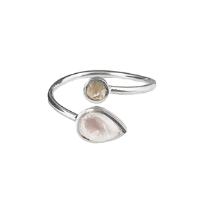 925 Sterling Silver Bezel Setting Moissanite Midi Adjustable Christian Religious Unisex <b>Ring</b>-Original - Product Image 3