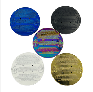 Pièce de collection commémorative ronde à charnière, plaquée or, en métal estampé, design personnalisé, vente chaude - Product Image 2