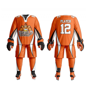 Uniforme de hockey sur glace professionnel personnalisé de haute qualité 100% polyester respirant à séchage rapide unisexe adulte nouveau design tendance - Product Image 3