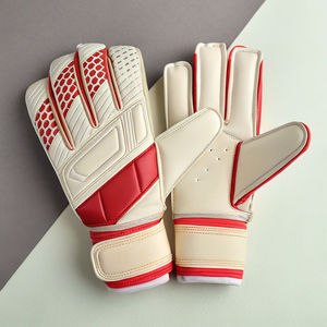 Gants de gardien de but en cuir, adhérence antidérapante de la paume, haute durabilité avec protection des doigts pour les gardiens de but de football professionnels - Product Image 1