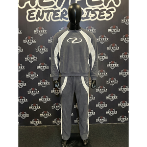 Conjunto Deportivo de Invierno para Hombre, Corte Regular, Logotipo Personalizado, Impresión por Transferencia de Calor, Ecológico, Transpirable, de Nailon/Algodón y Felpa - Product Image 1