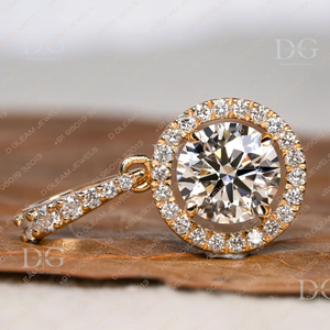 Colgante Solitario de Diamante Moissanite de 5.51 WCT, Plata, 29 Piedras, Certificado IGI, Regalo de Aniversario, Cumpleaños, Boda para Mujer - Product Image 5