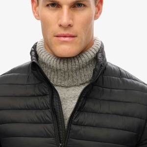 Veste d'hiver pour homme sur mesure OEM, veste décontractée à fermeture éclair, rembourrage gonflé avec capuche, veste streetwear pour les grandes tailles - Product Image 4