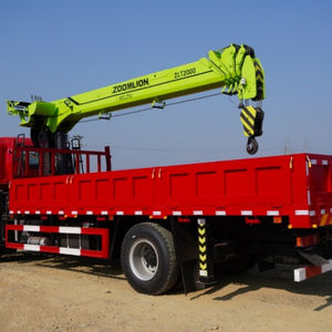 شاحنة رافعة مثبتة على شاحنة نقل ذات سطح مسطح بحمولة ثمانية أطنان وخمسة أقسام - Product Image 5