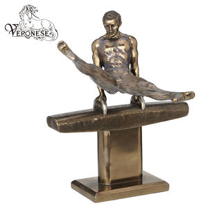 VERONESE DESIGN POMMEL HORSE SCISSORS HOME DECORATION RESIN CRAFTS Cold Cast Bronze Hand-painted Artistic - Product Image 2