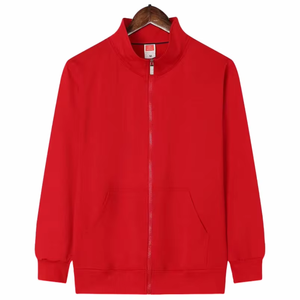 Sudadera de felpa con cremallera y logotipo personalizado, chaqueta deportiva de alta calidad, chaqueta de equipo informal de manga larga, Tops, envío directo y venta al por mayor - Product Image 5