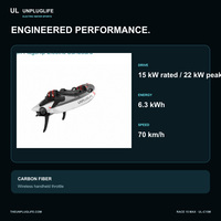 Planche de surf électrique UNPLUGLIFE RACE 15 MAX Jet Board 15 kW pour sports nautiques