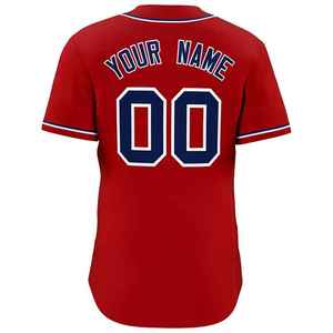 Gran oferta, camisa de béisbol raglán de poliéster 100% en blanco personalizada/camiseta de béisbol personalizada con botones - Product Image 3