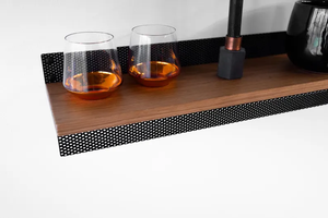 Modern <b>Metal</b> Floating Wall <b>Shelf</b> Geometric Home Decor Minimalist Storage - Product Image 6