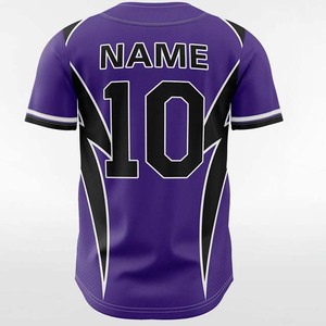 Camiseta de Béisbol Unisex de Poliéster de Alta Calidad con Impresión por Sublimación, Entrega Rápida, Transpirable y Cómoda, Logotipo Personalizado - Product Image 3