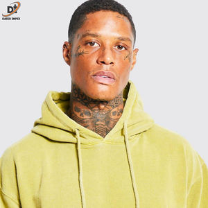 Sweat-shirts à capuche surdimensionnés pour hommes, style streetwear, personnalisables, avec impression, tissu polaire polyester/coton, logo personnalisé - Product Image 4